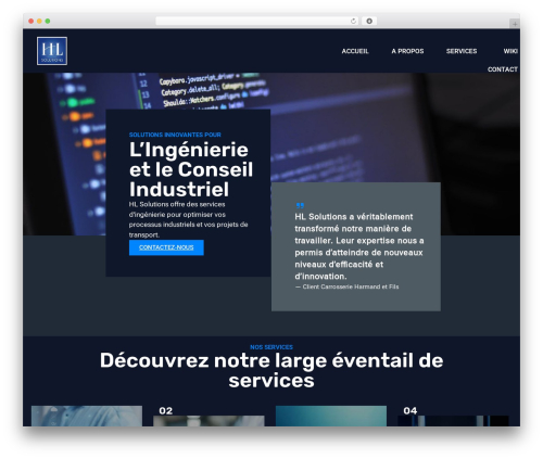 Hello Biz free WordPress theme - hlsolutions.fr