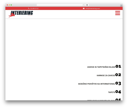 Interiering WordPress website theme - interiering.com