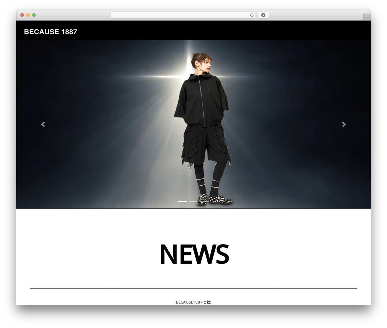 Lightning Pro theme WordPress - because1887.com