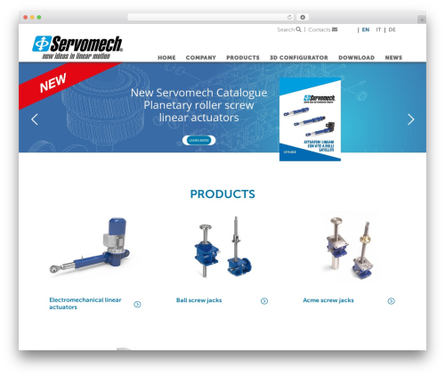servomech WordPress theme - servomech.com