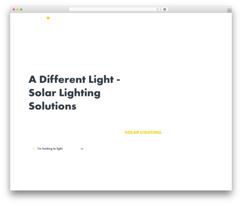 Theme WordPress Starter Theme - solarlighting.com
