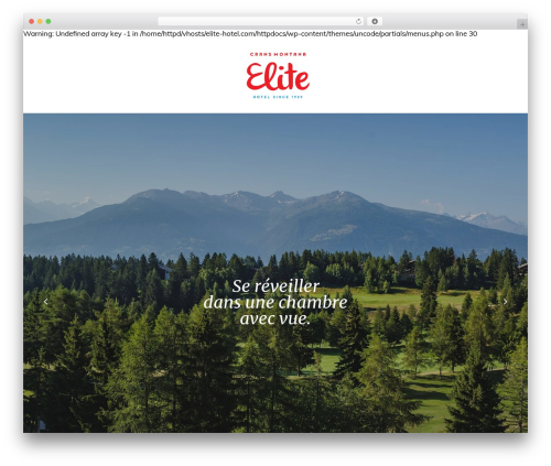 Uncode theme WordPress - elite-hotel.com