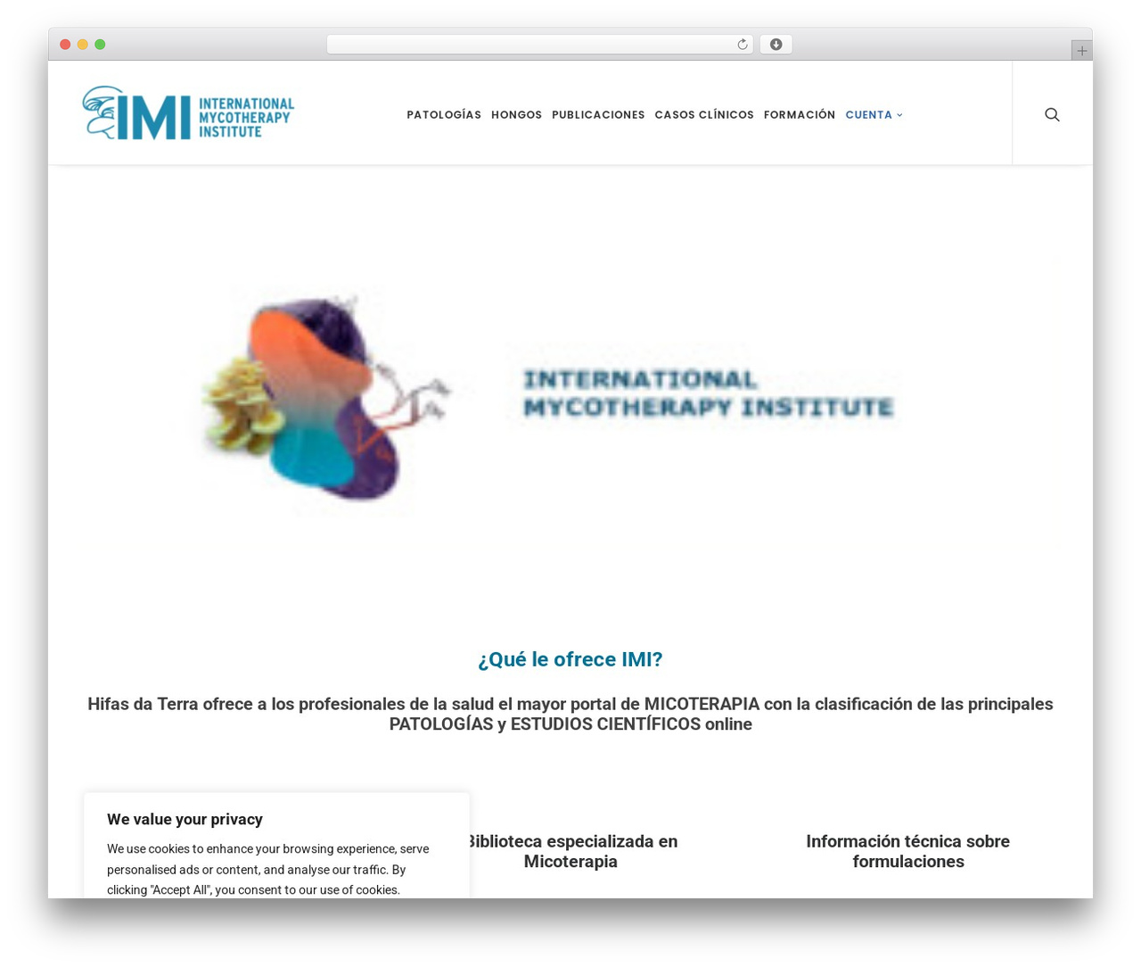 Uncode WP theme - imispain.com
