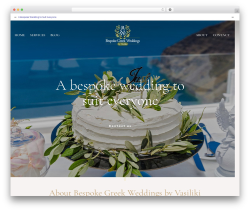 Wedding Planner WordPress theme - bespokegreekweddings.com