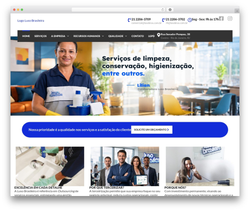 WordPress theme Hello Elementor - lusobras.com.br