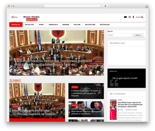 WordPress theme MagOne - qarku.al
