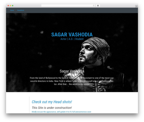 WordPress theme Rendition - sagarvashodia.com