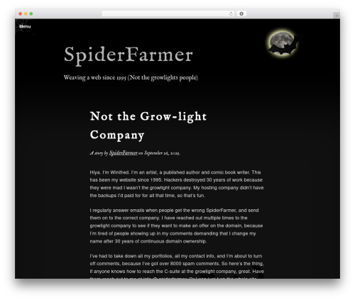 WordPress theme Spooky - spiderfarmer.com WordPress theme Spooky - spiderfarmer.com