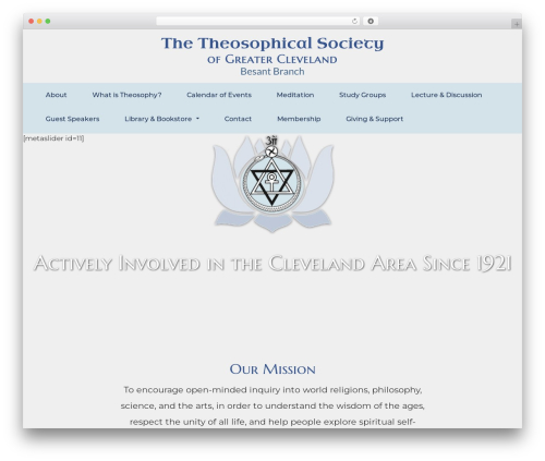 Your Web Layout top WordPress theme - clevelandtheosophy.org