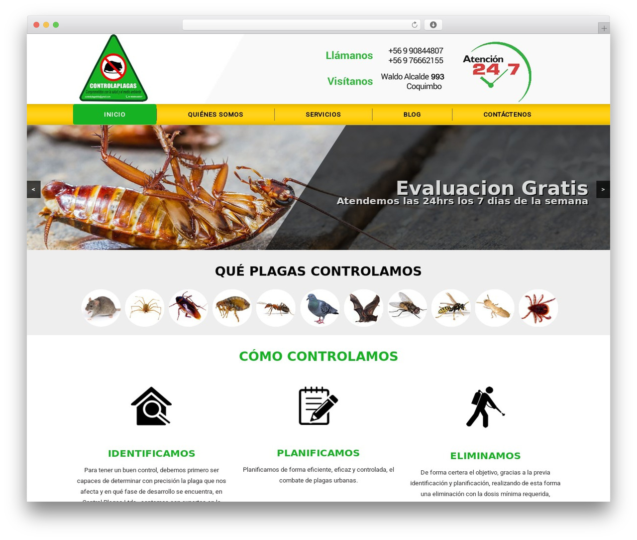 control WordPress theme - controlplagasltda.cl