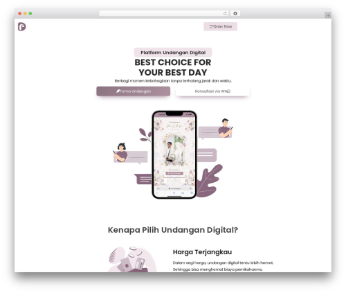 Weddingpress WordPress plugin - www.duaraga.id