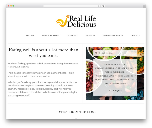 Hello Elementor WordPress theme - reallifedelicious.com