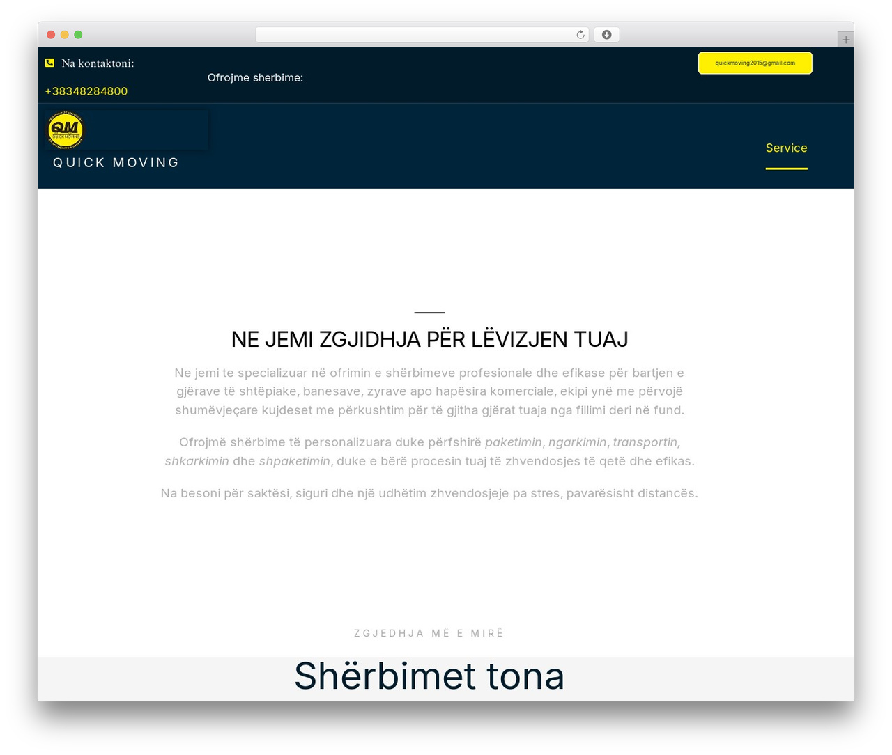 Hello Elementor WordPress theme - quick-moving.com