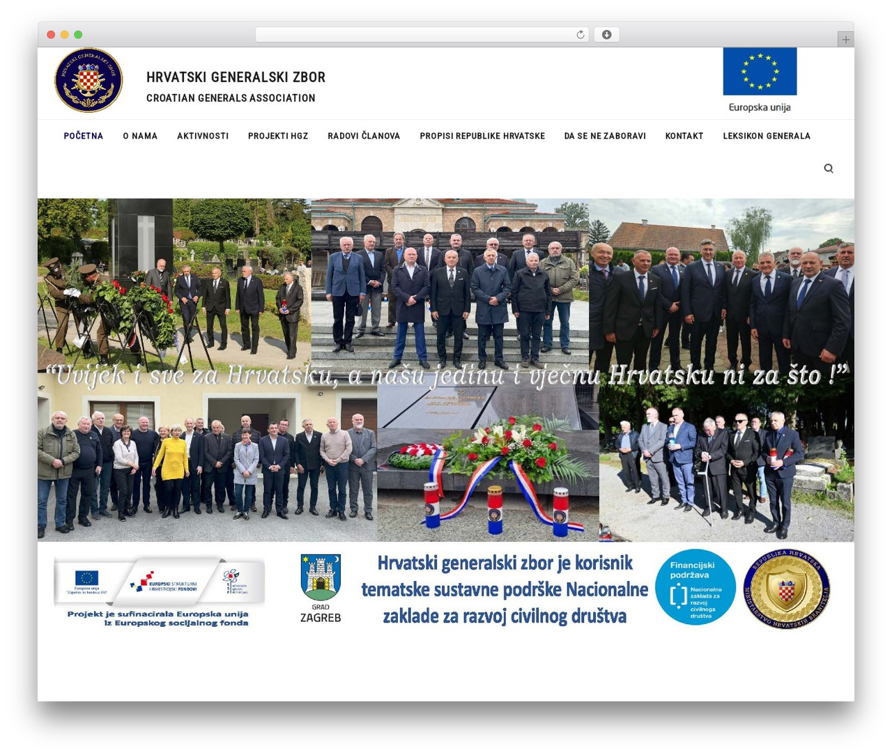 Theme WordPress Lambda - hrvatskigeneralskizbor.hr
