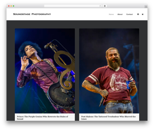 Uncode WordPress theme design - soundstagephotography.com