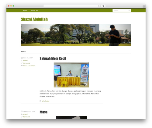 WordPress theme Rumput Hijau - mohdshazni.com WordPress theme Rumput Hijau - mohdshazni.com