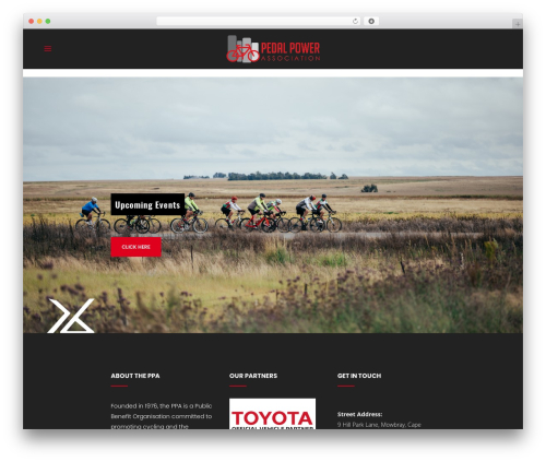 Woo events WordPress plugin - pedalpower.org.za