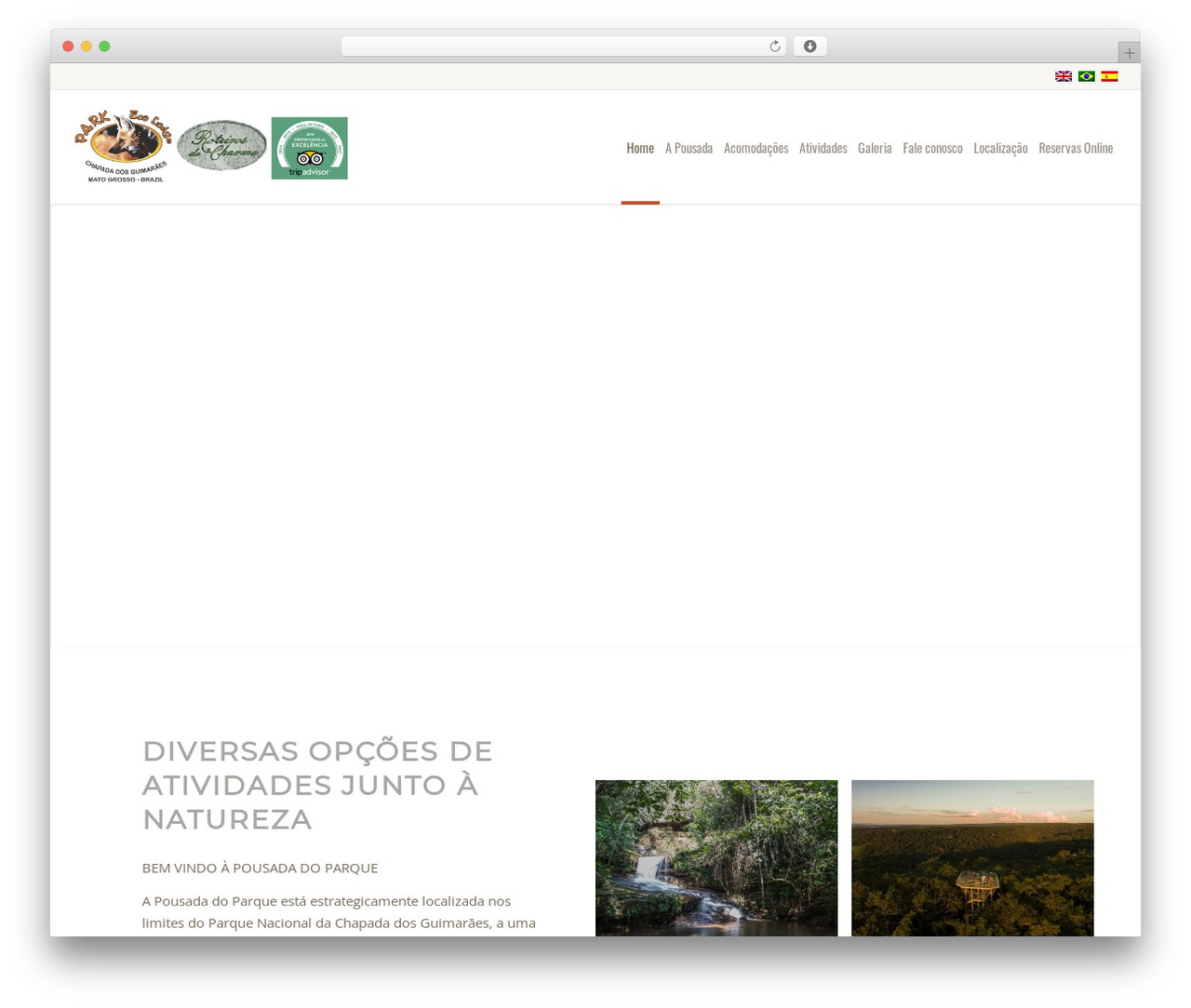 WordPress theme Enfold - pousadadoparque.com.br