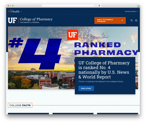 Apollo WordPress theme - pharmacy.ufl.edu