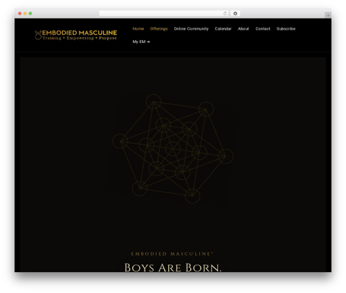 My calendar pro WordPress plugin - embodiedmasculine.com