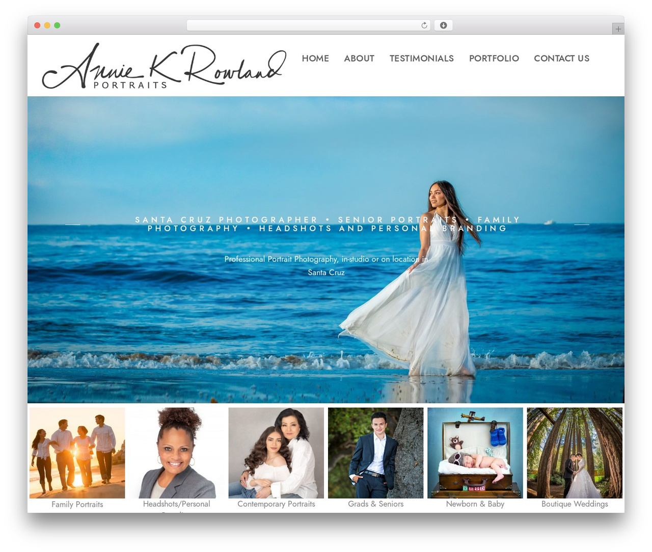 Blacksilver WordPress theme - akrowlandphotography.com