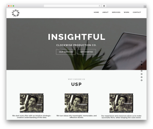 clockwise WordPress video theme - clockwise.tv