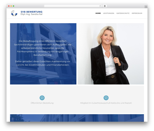 Create WordPress theme - svb-bewertung.de
