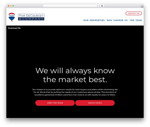 Realtypress premium WordPress plugin - decourceyandcompany.com
