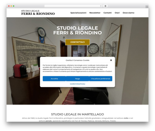 Digital Venice WordPress theme - studiolegaleferririondino.it