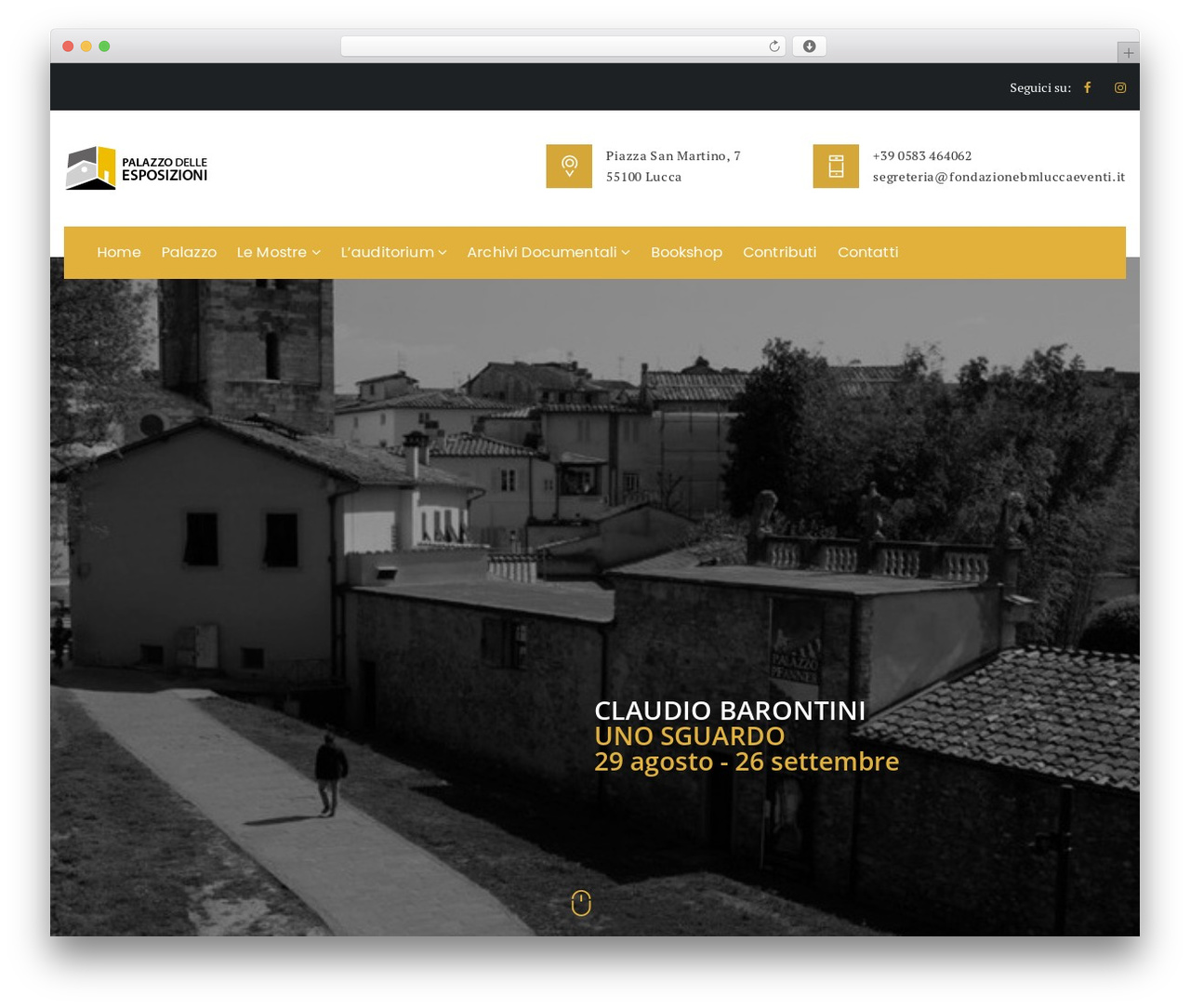 Maxmuseum WordPress theme - fondazionebmluccaeventi.it