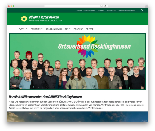 Sunflower WordPress theme - gruene-recklinghausen.de