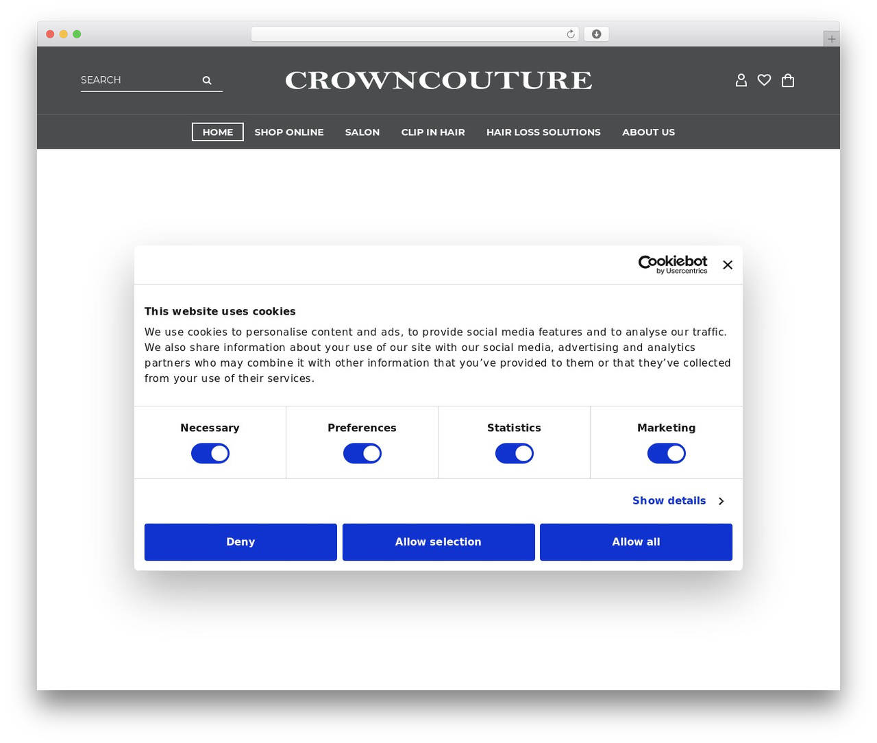 TheGem theme WordPress - crowncouture.co.uk