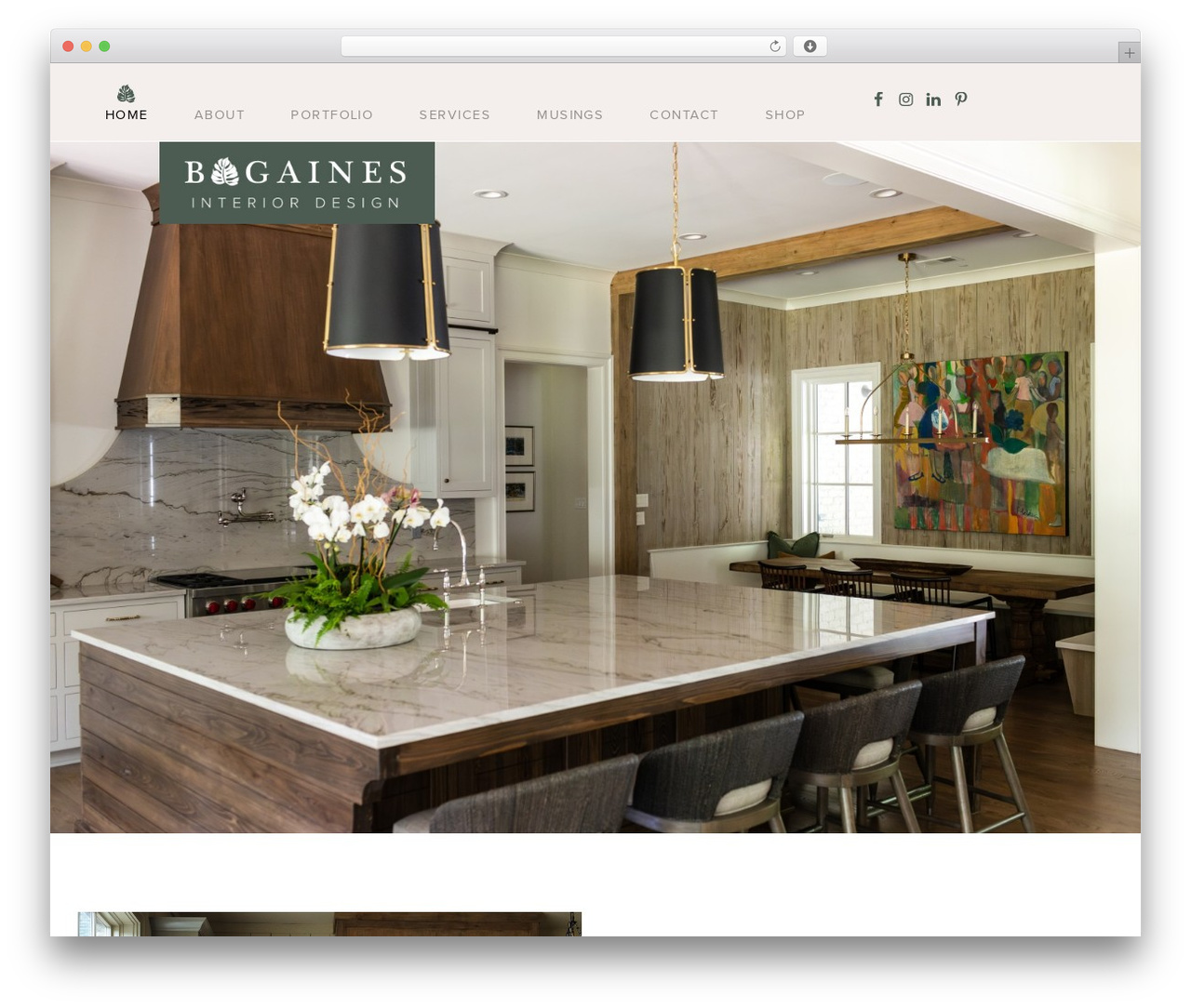 Theme WordPress Create - bgainesinteriordesign.com