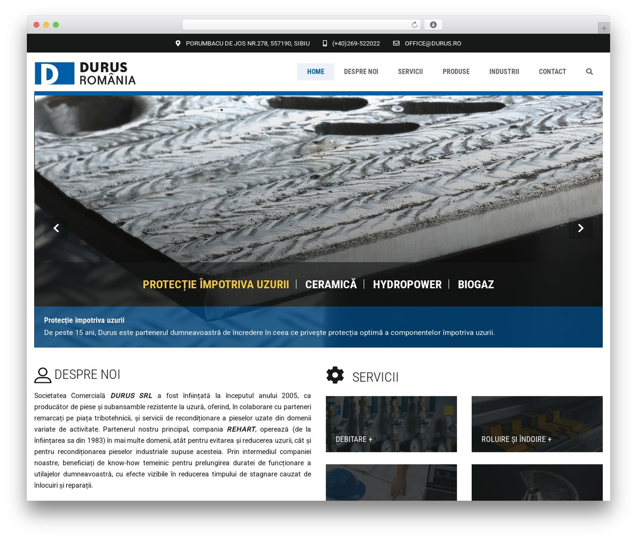 Theme WordPress MS-Durus - durus.ro
