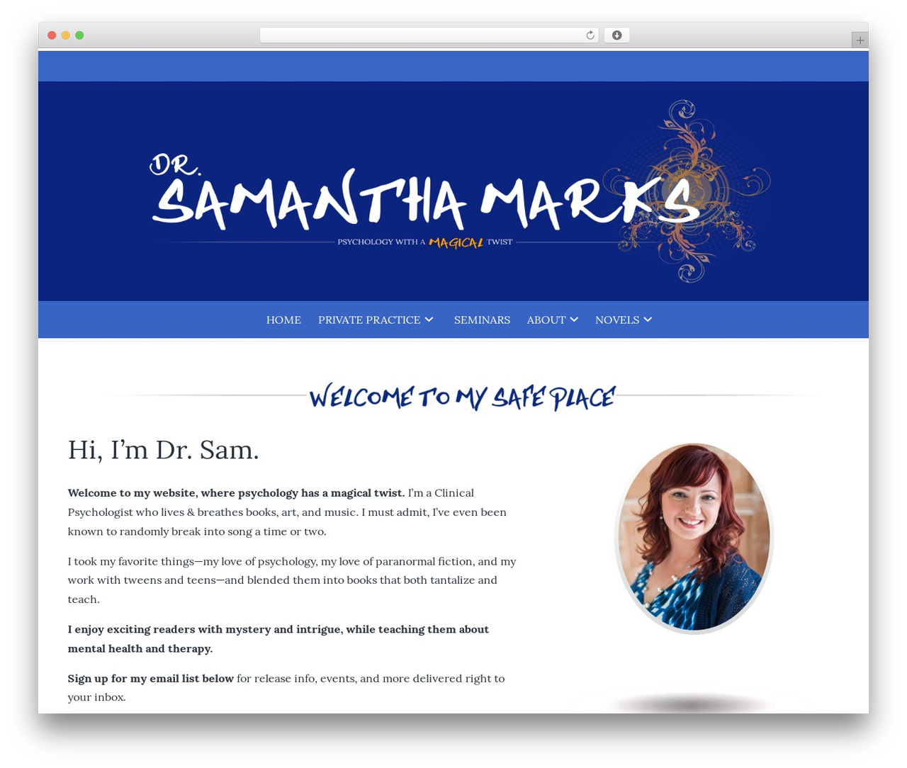 Theme WordPress Sam - samanthamarks.com