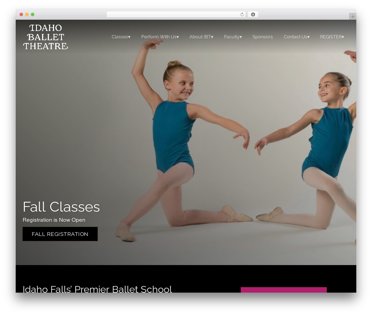 Toolset Starter WordPress website theme - idballettheatre.org