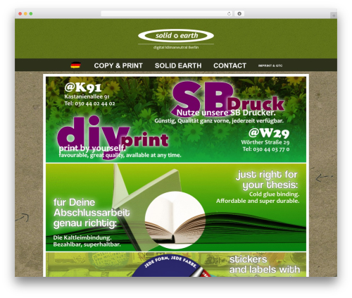WordPress theme solidearth - solid-earth.de