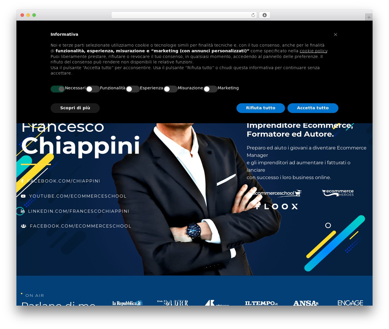 WP Bootstrap Starter Child Theme WordPress store theme - francescochiappini.it