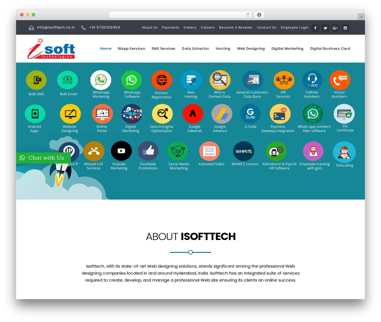 EasyWeb WordPress theme - isofttech.co.in