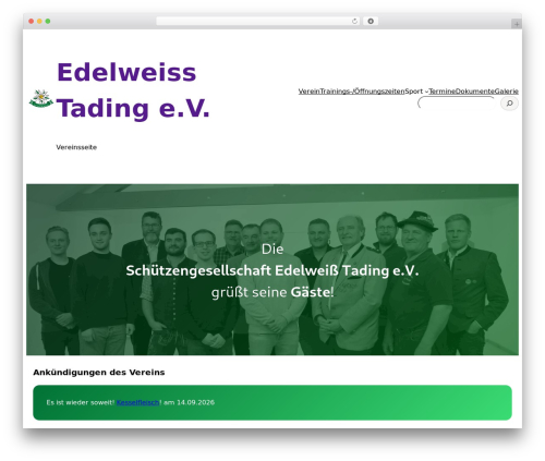 Sampler theme WordPress - edelweiss-tading.de