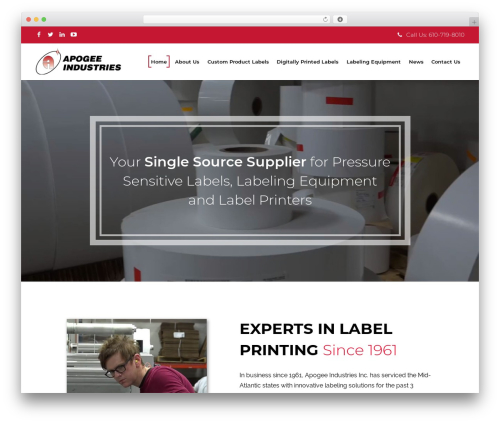 Theme WordPress B2B Design & Development - apogeeindustries.com