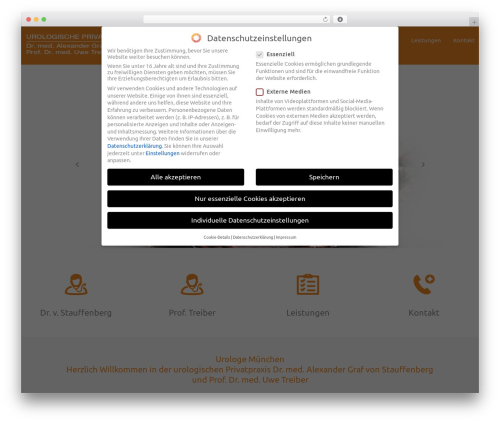 Theme WordPress cherry - www.urologe-graf-stauffenberg.de
