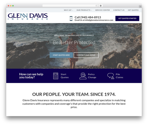 WordPress theme Advisor Pro - glenndavisinsurance.com