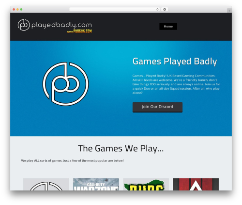 WordPress theme Alexandria - playedbadly.com