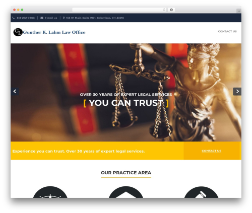 WordPress theme Foundation Pro - guntherlahm.com
