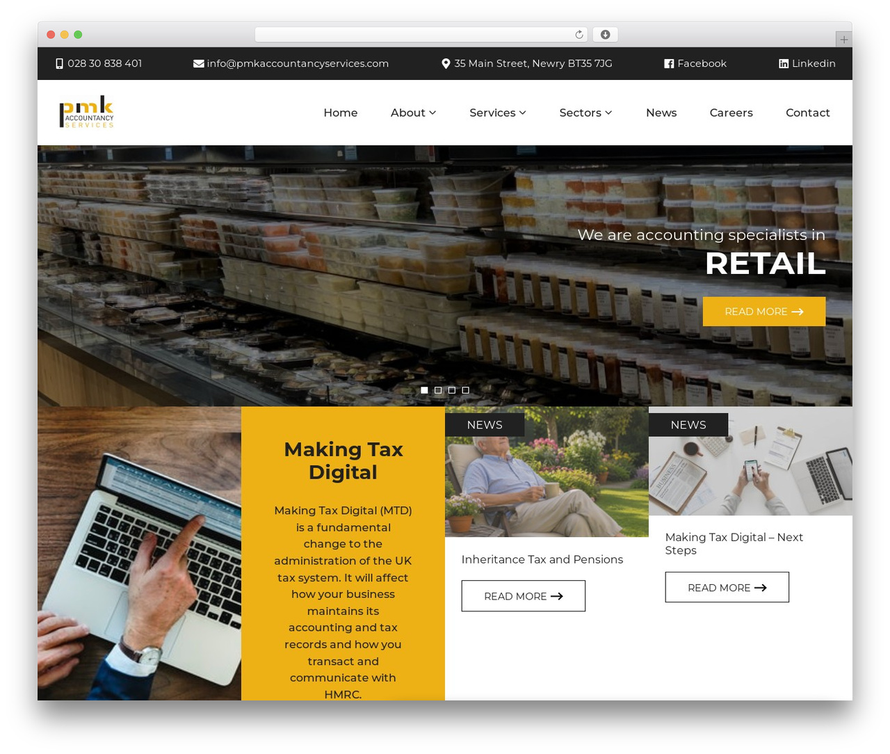 WordPress theme PMK Theme - pmkaccountancyservices.com