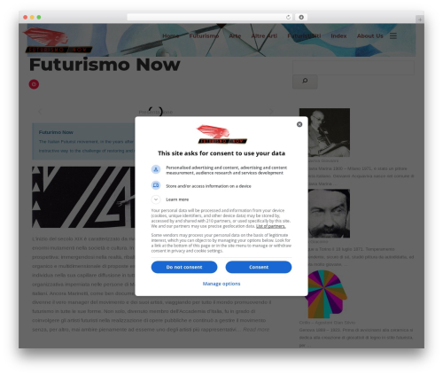 Cimol WordPress theme design - futurismo.org