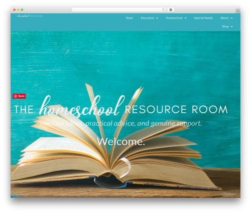 Ippo WordPress theme - thehomeschoolresourceroom.com