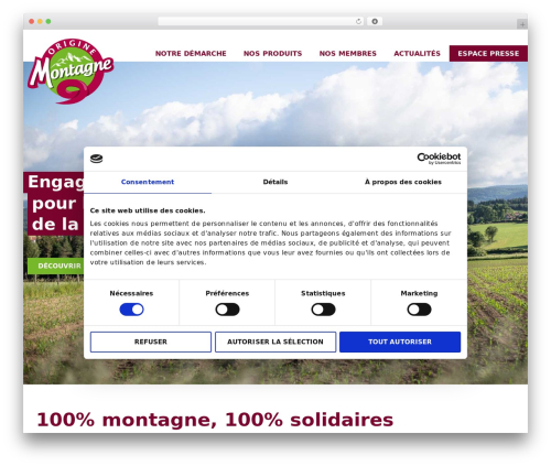 Theme BMS WordPress theme - charte-origine-montagne.com