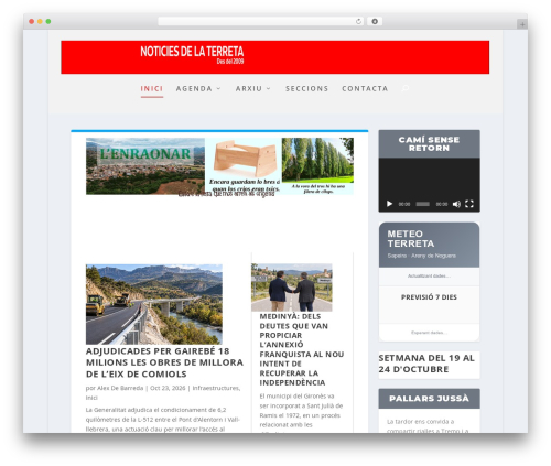 Tiempo (tiempo) free WordPress plugin - noticiesdelaterreta.com